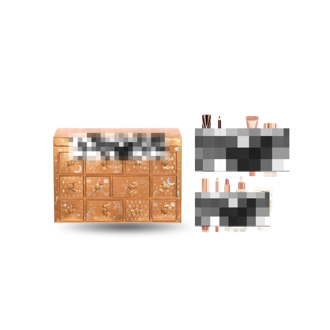 Calendario de adviento popular de mujer